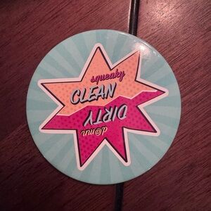 3/$15 Squeaky Clean Dirty Magnet fir Dishwasher